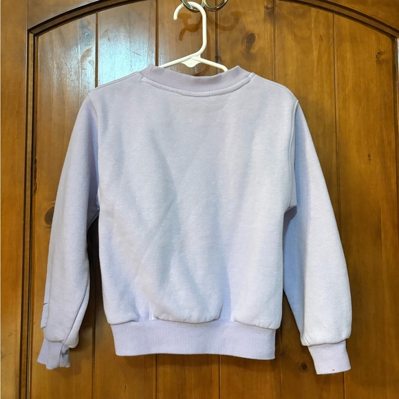 Nike Lavender Sweatshirt and Heather Gray Wide leg Sweatpants - Picture 4 of 5